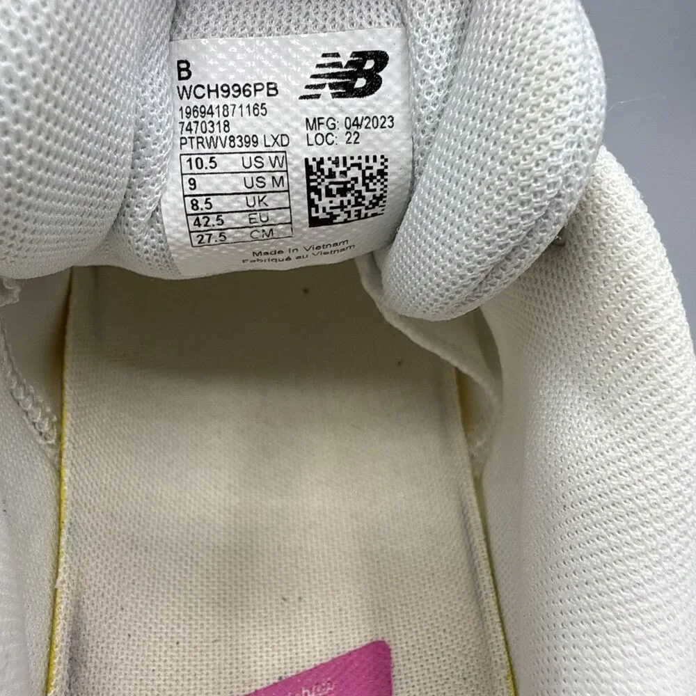 New Balance FuelCell 996v5 Women Pickleball Tennis Shoes White Size 10.5